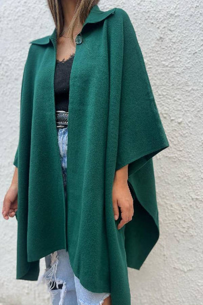 Gilet décontracté avec boutons et capuche