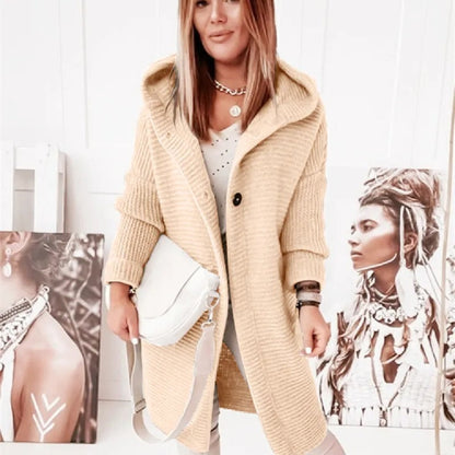 Cardigan à capuche en cachemire de luxe pour femmes