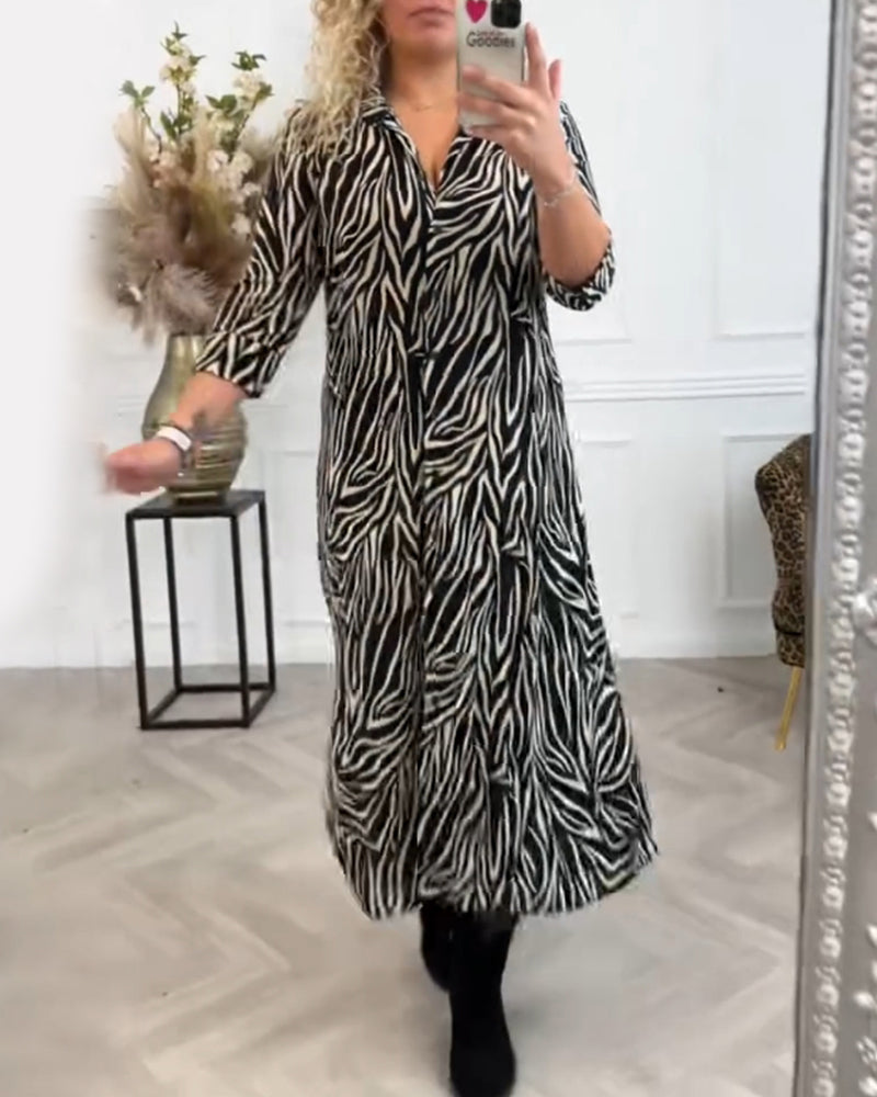 Vêtements élégants motif zèbre femme