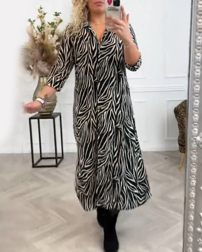 Vêtements élégants motif zèbre femme