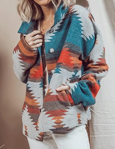 Manteau imprimé aztèque coloré