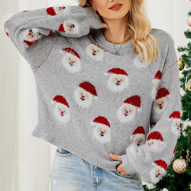 Pull de Noël Motif Rennes Festif