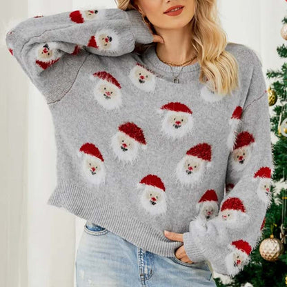 Pull de Noël Motif Rennes Festif