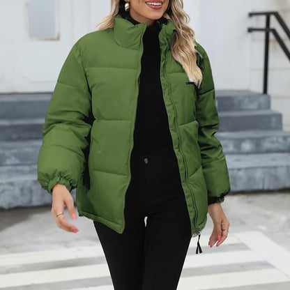 Manteau d'hiver élégant pour femme, doublé chaud