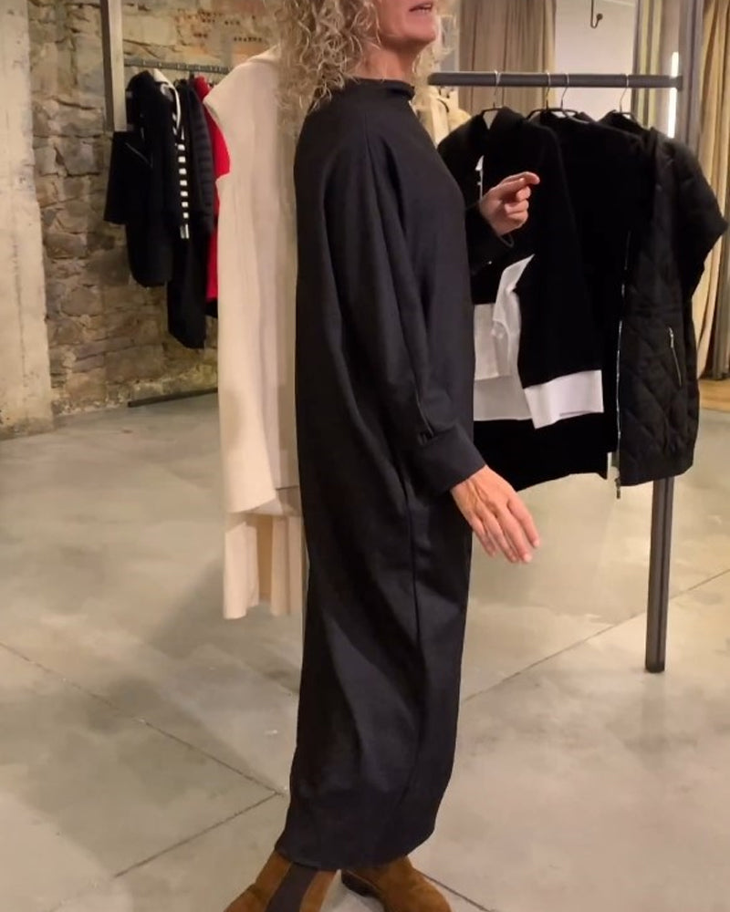 Elegantes Kleid mit Puffärmeln Damen - IdealeKleiden