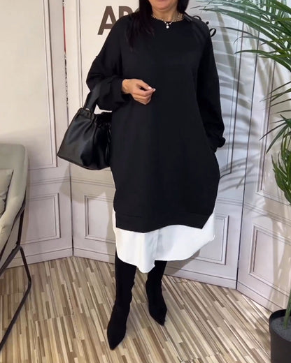 Robe élégante à col montant pour femme