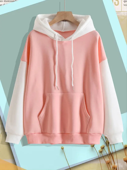 Sweat à capuche homme tendance, couleurs contrastées