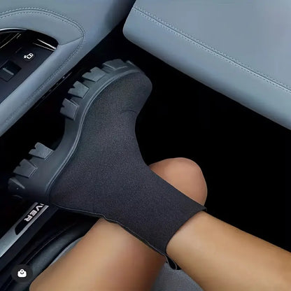 Bottes d'hiver compensées pour femme