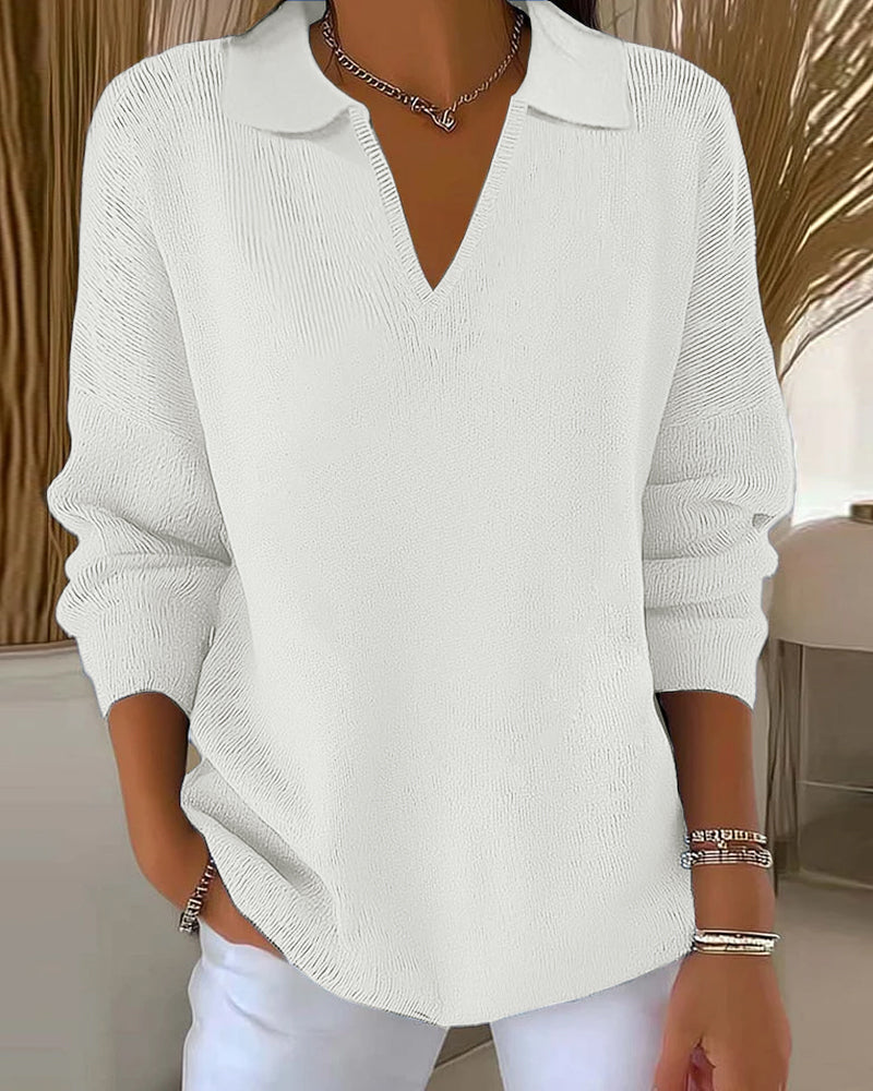 Élégante robe femme col en V unie