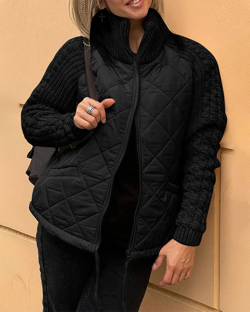 Manteau d'hiver femme Col zippé