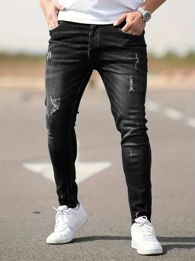 Jean skinny homme déchiré