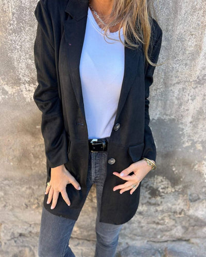 Gilets longs décontractés pour femme