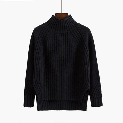 Robe en maille souple | Pull à col roulé pour femme