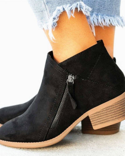 Bottes élégantes | Bottes en cuir sauvages à talons hauts