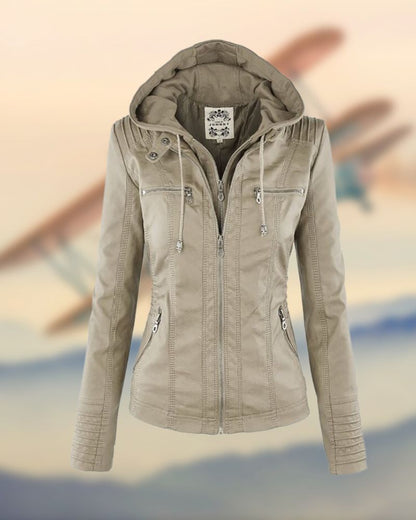 Veste en cuir élégante et exclusive