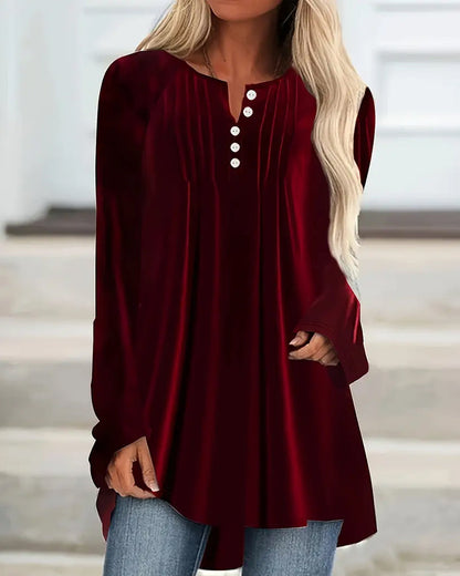 Haut Femme Chemisier Boutonné