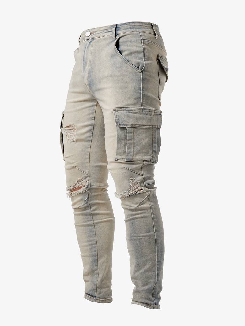 Pantalon cargo slim homme moderne
