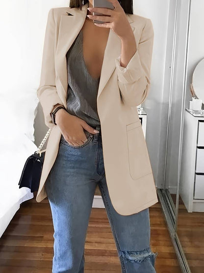 Blazer élégant à manches longues pour femme