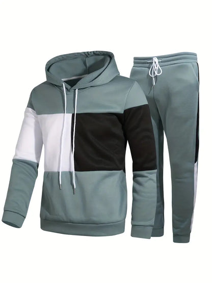 Herren Pullover Hoodie Set Warm Kuschelig - IdealeKleiden