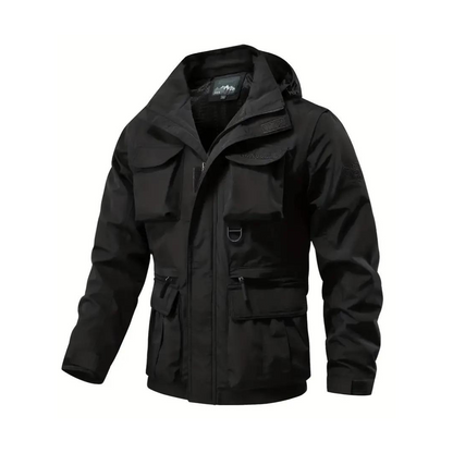 Veste de Pluie Homme Imperméable avec Capuche Amovible