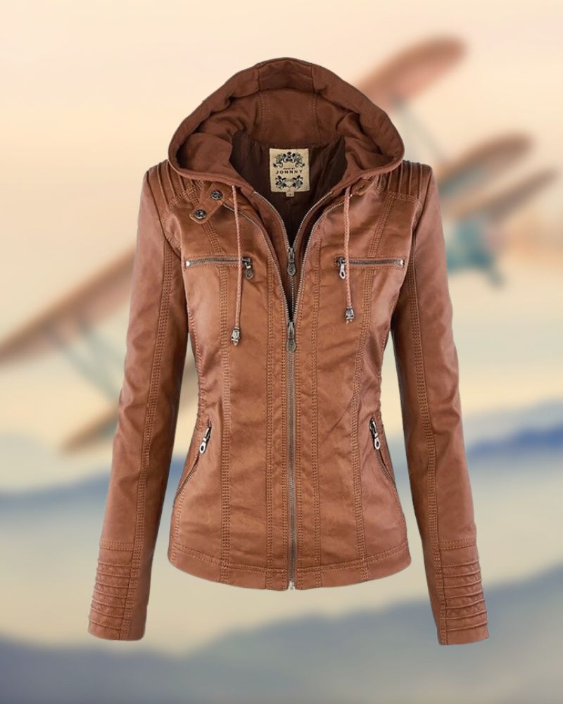 Stilvolle Lederjacke Elegant & Exklusiv - IdealeKleiden