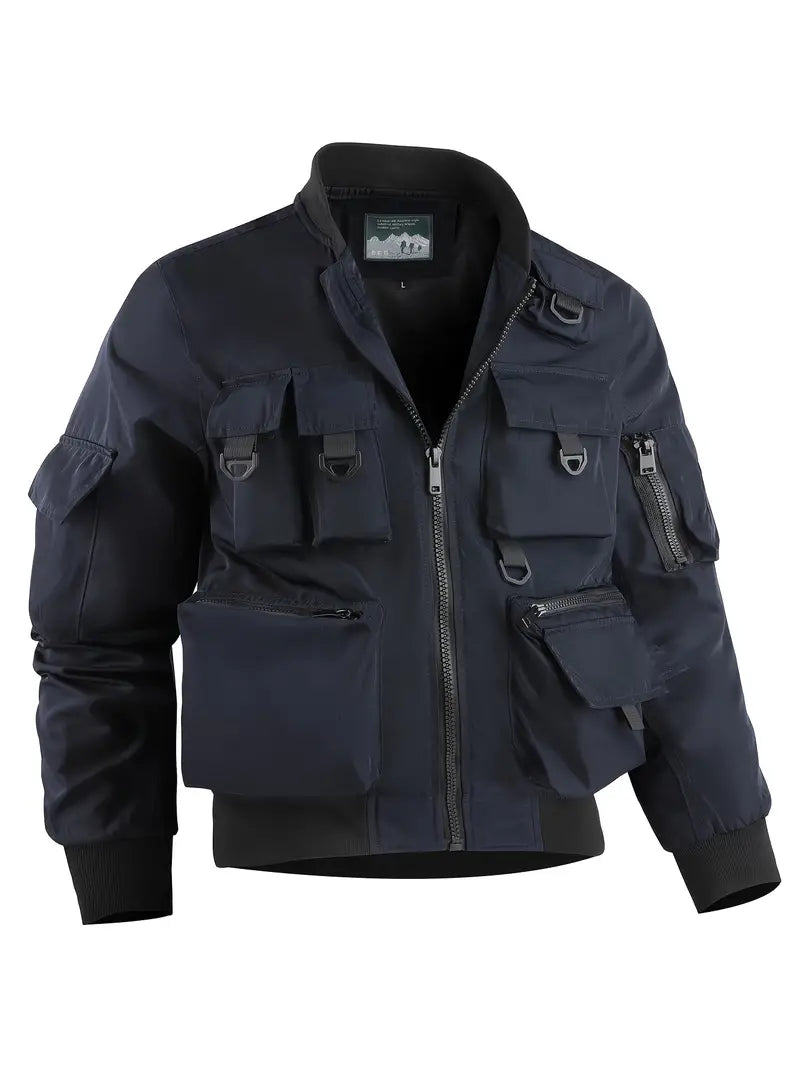 Veste cargo pour hommes Multi-poches Fonctionnelle