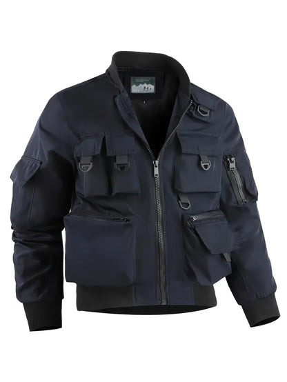 Veste cargo pour hommes Multi-poches Fonctionnelle