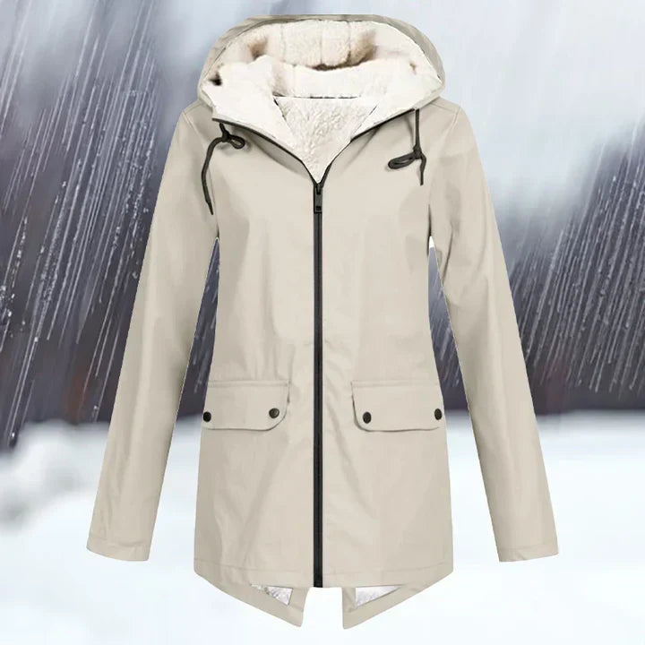 Veste d'extérieur imperméable à capuche chaude et isolante
