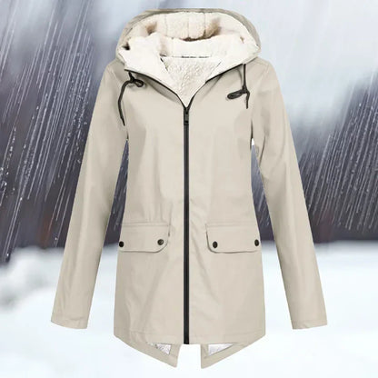 Veste d'extérieur imperméable à capuche chaude et isolante