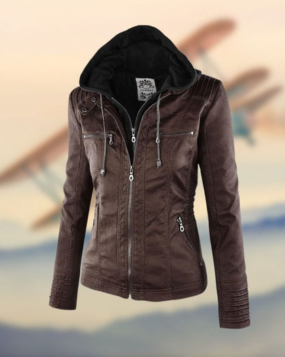 Veste en cuir élégante et exclusive