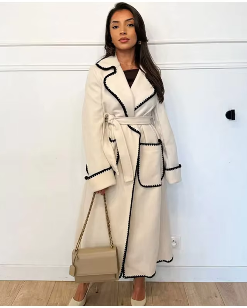 Élégante veste pour femme longue et stylée