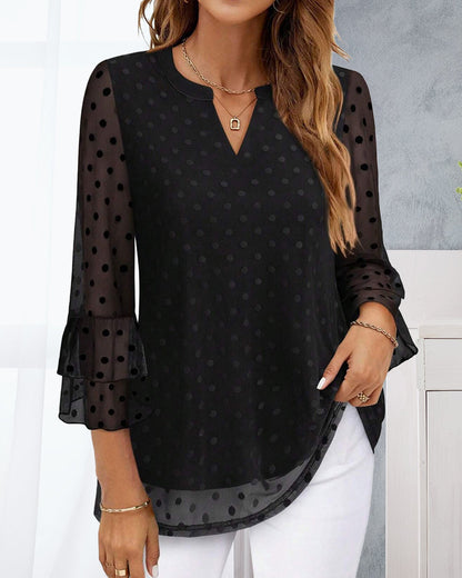 Robe à pois élégante