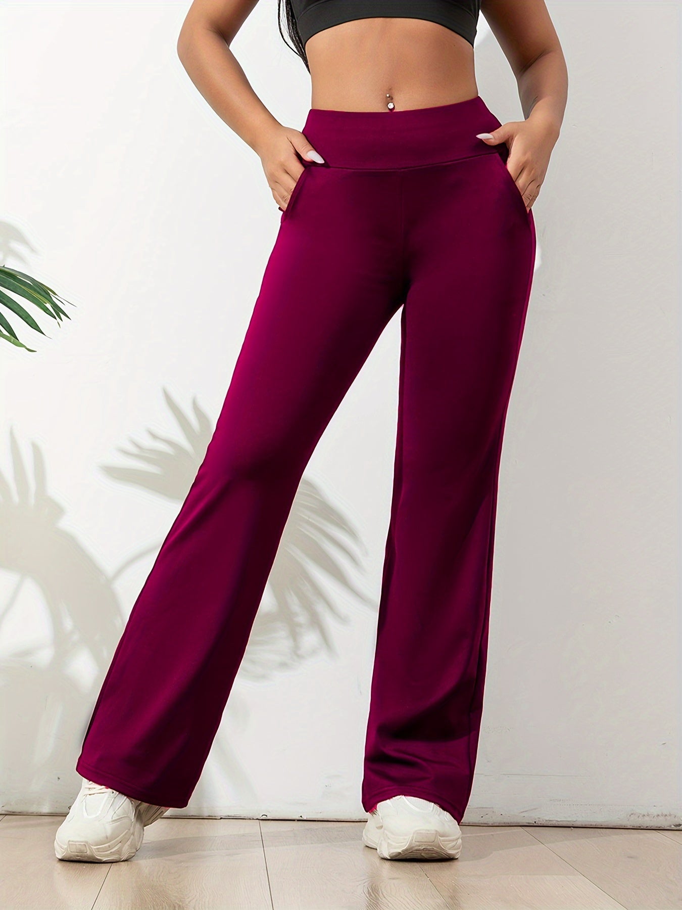 Pantalon de sport évasé confortable