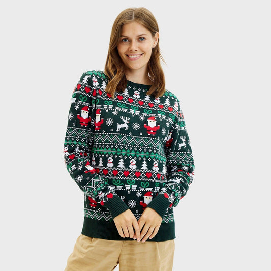 Weihnachtspullover Damen Elegant Festlich - IdealeKleiden