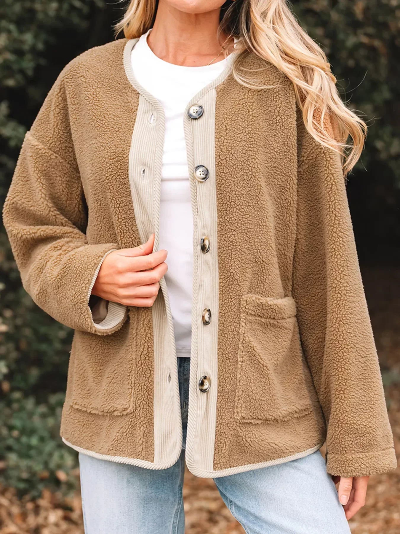Veste Sherpa Femme Douce Chaude