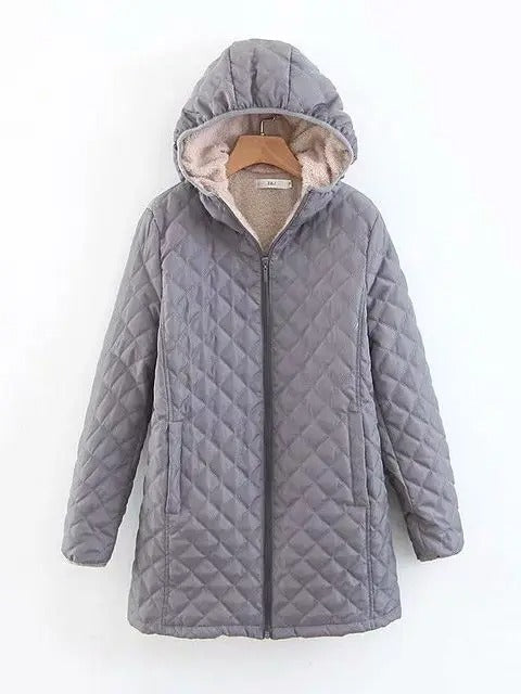 Doudoune femme chaude à capuche