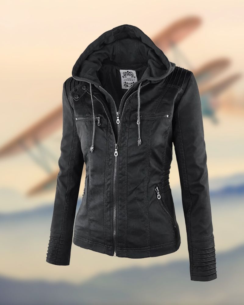 Veste en cuir élégante et exclusive