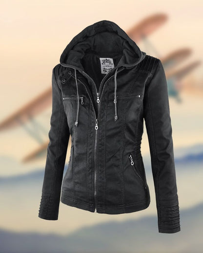 Veste en cuir élégante et exclusive