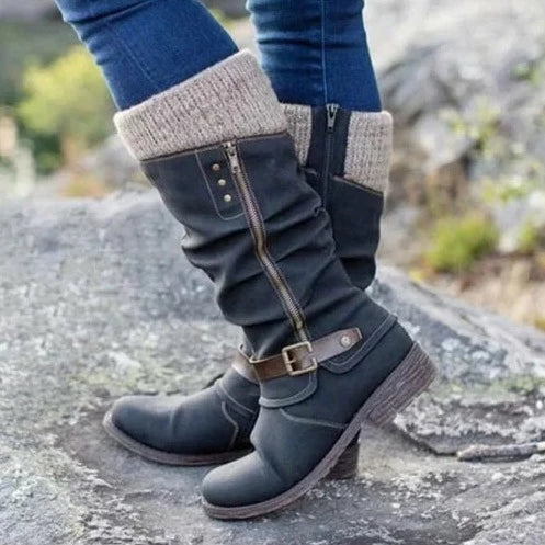 Bottines élégantes pour femme avec boucle