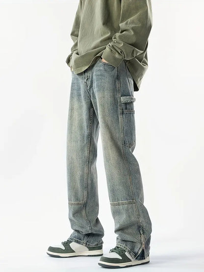 Jean homme style rétro décontracté