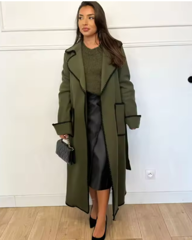 Élégante veste pour femme longue et stylée