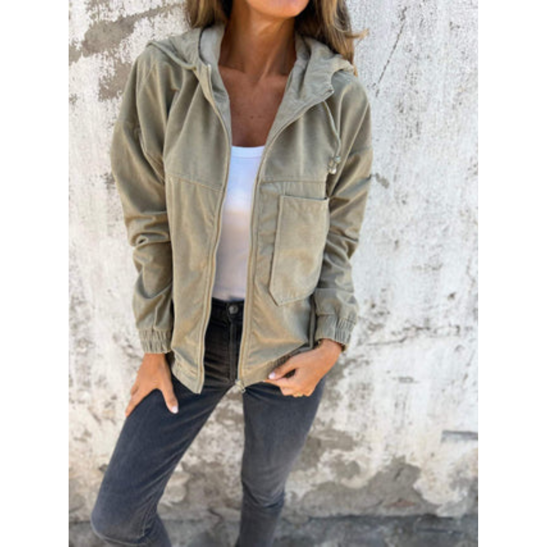 Damen Winterjacke Langarm Kapuzenpullover - IdealeKleiden