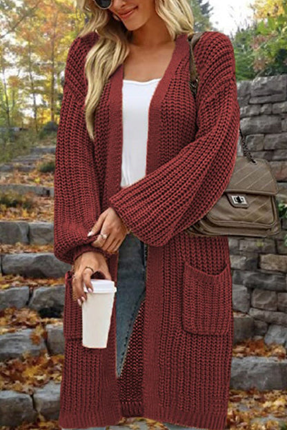 Gilet cardigan oversize avec poches