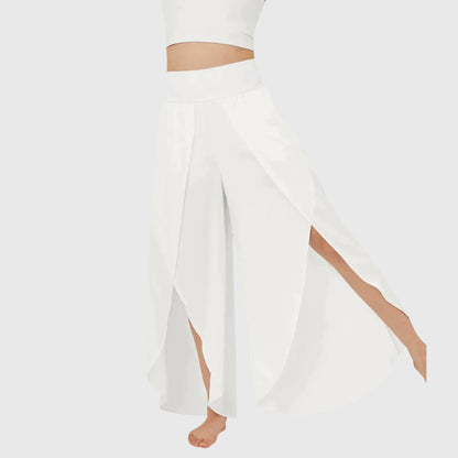 Pantalon Bohème Femme Large Confortable Fendu