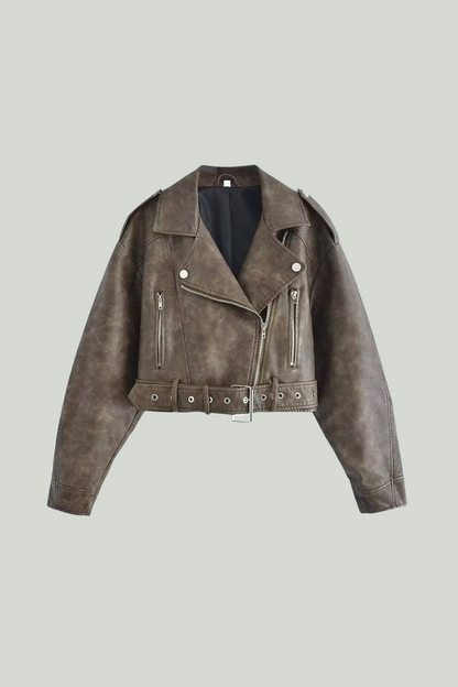 Veste femme élégante Col à revers Coupe courte