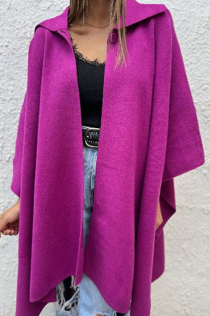 Gilet décontracté avec boutons et capuche