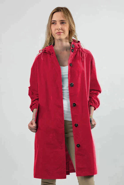 Manteau d'hiver imperméable à capuche grande taille pour femme