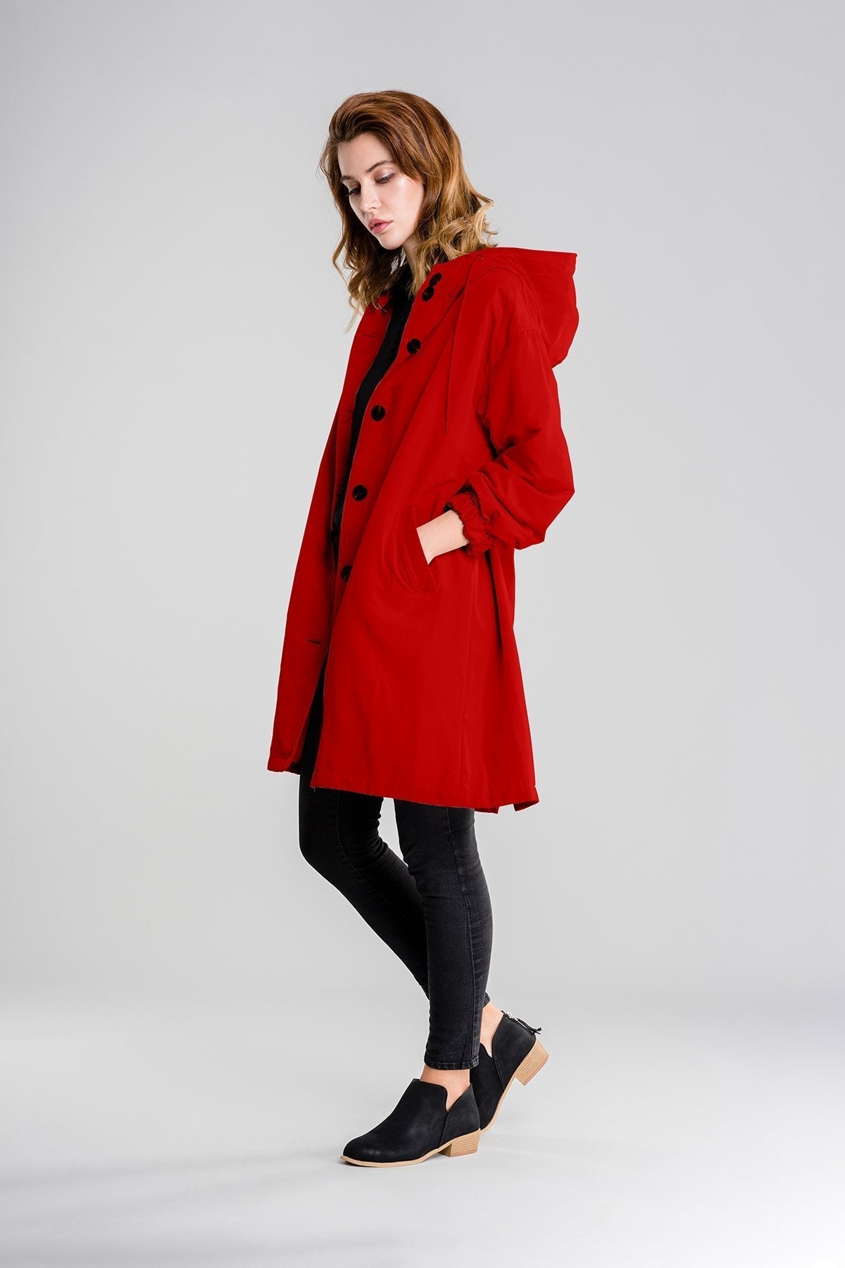 Grand Imperméable Femme Extérieur Imperméable Coupe-vent