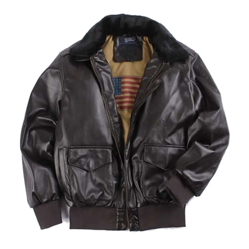 Blouson en cuir homme style motard poches