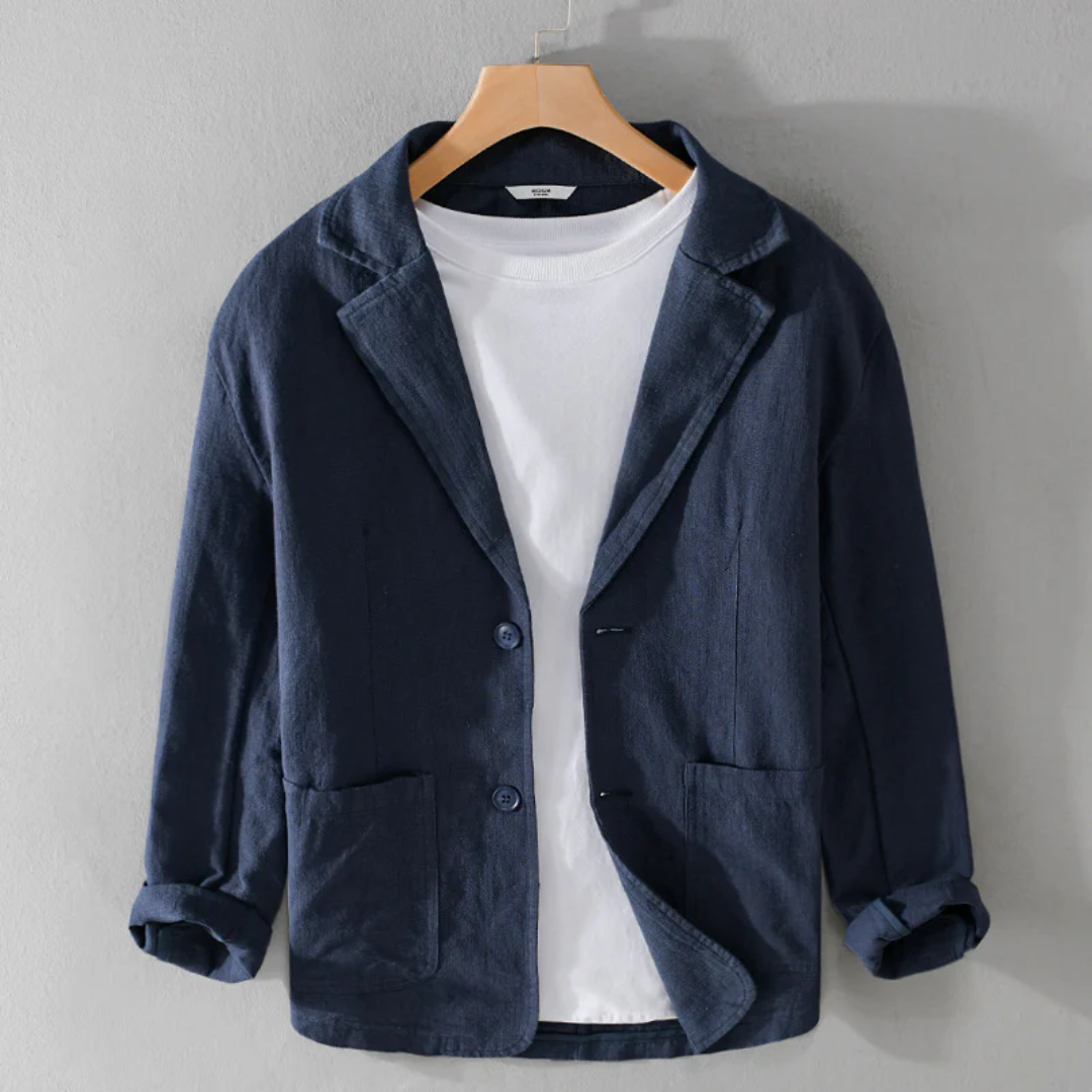 Élégante veste en lin d'été
